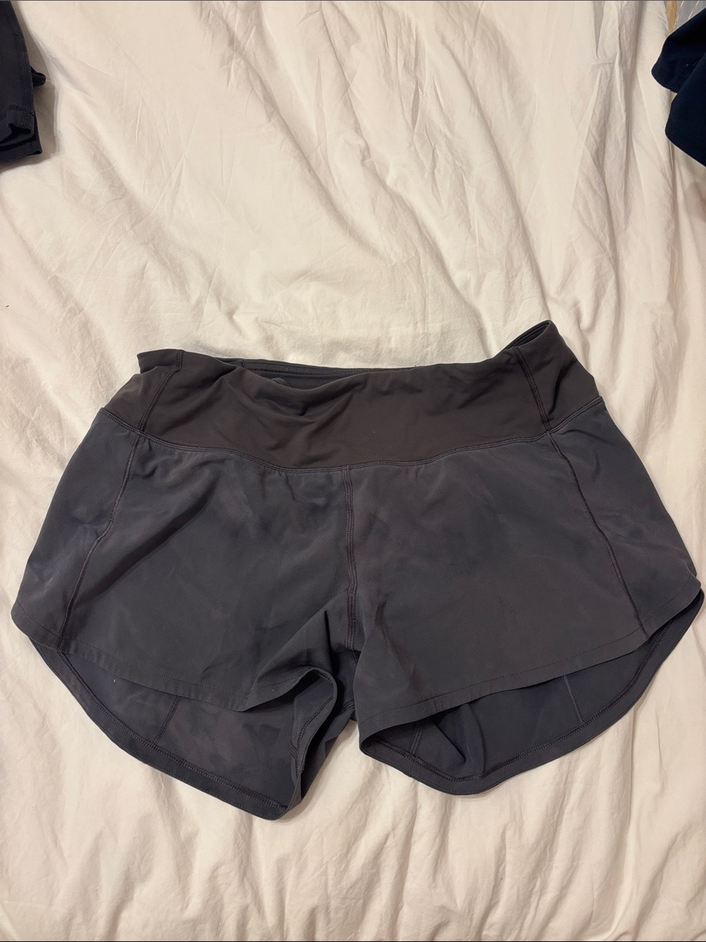 Lululemon Speed Up Shorts in Dark Gray 6